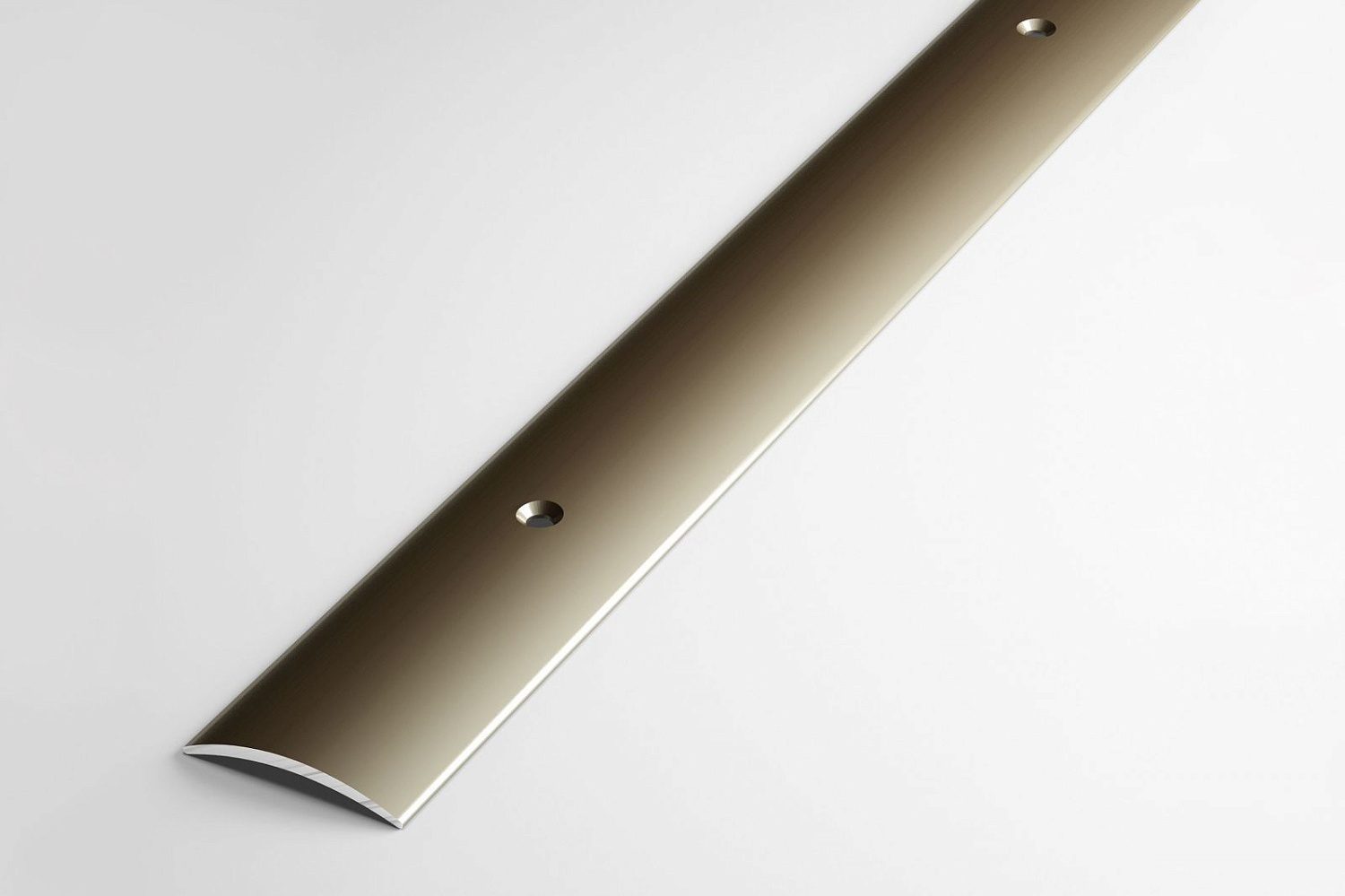 ПС 04-1.1800.04л Порог одноуровневый 4,5х30 мм, алюминий анодированный, цвет бронза, длина 1800 мм