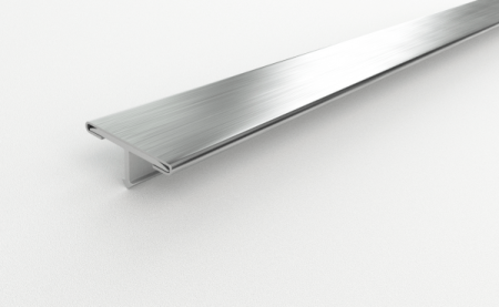 ЛС 10НСЗ(304).2700.015 Т-образный профиль 21х8,5 мм, зерк сталь AiSi 304, цвет чёрный, длина 2700 мм