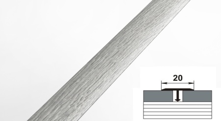 ЛС 10.2700.24031 Т-образный профиль 20х8,5 мм, алюмин лам, цвет дуб старинный светлый, длина 2700 мм