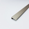 Апл 01.2700.042л Антиплинтус 5,9х16 мм, алюминий анодированный, цвет шампань, длина 2700 мм