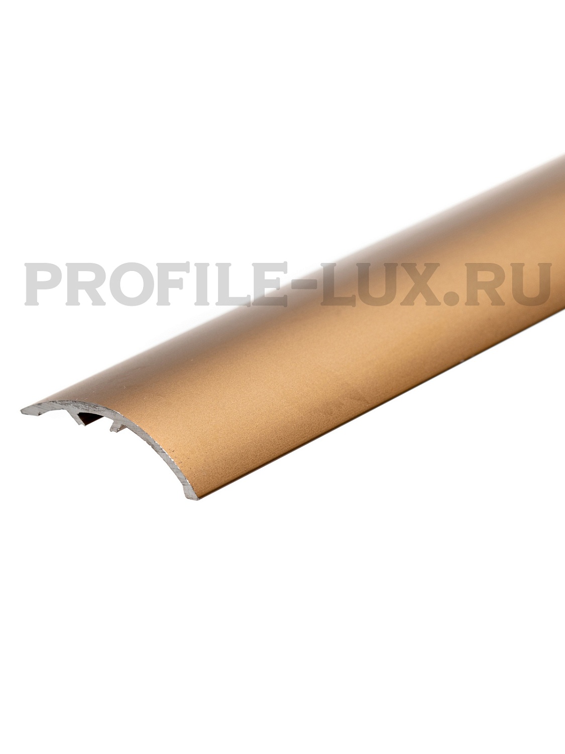 PINZAB 07S Порог с клеем ZERO CURVE L= 40 мм, алюминий анодированный, цвет бронза, длина 2700 мм