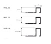 PRFOL 08 - Профиль для пола PROFINAL H= 08 мм, латунь блестящая, цвет золото, длина 2700 м