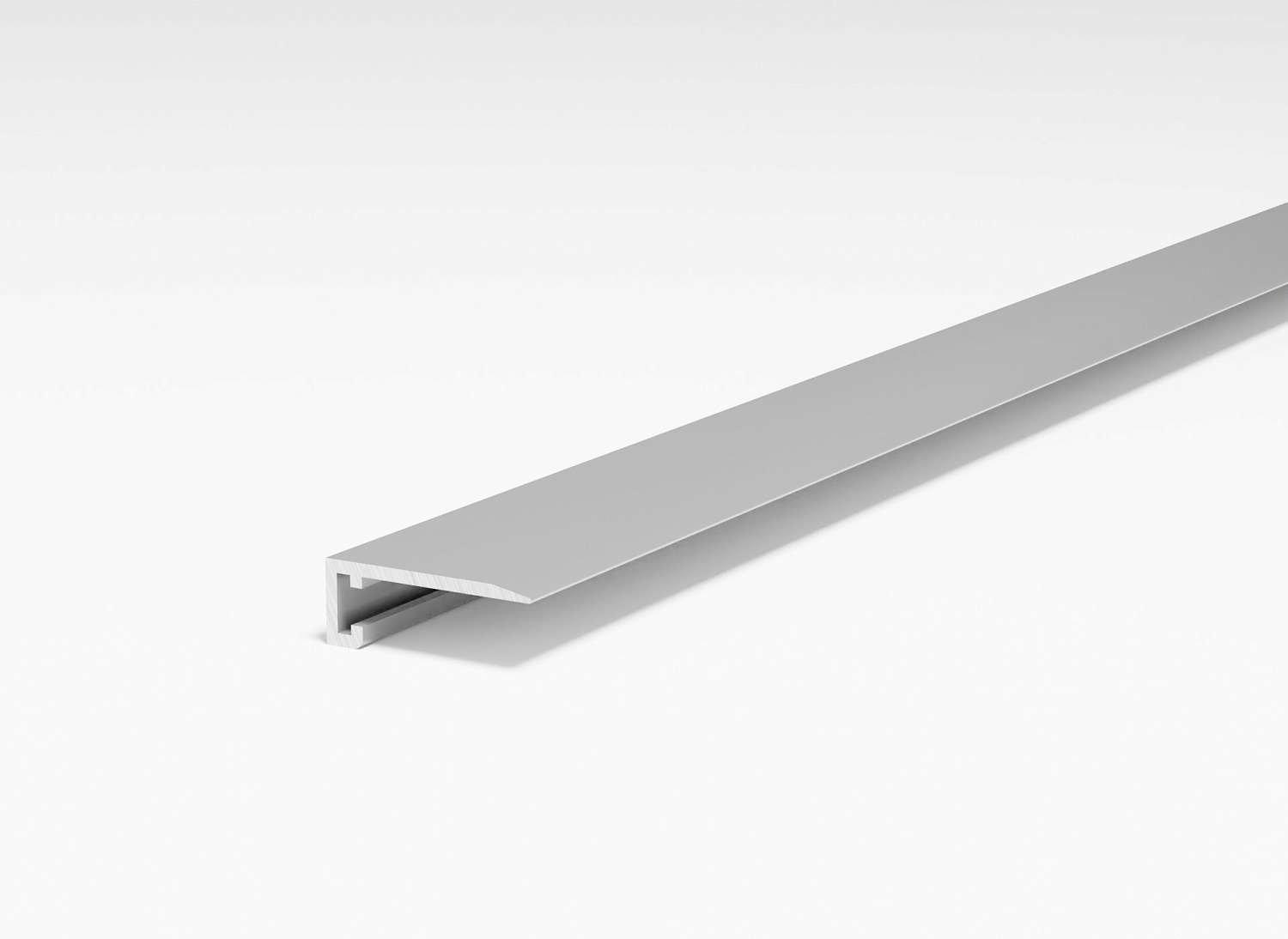 Апл 01.2700.01л Антиплинтус 5,9х16 мм, алюминий анодированный, цвет серебро, длина 2700 мм