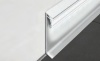 TOPPKGLAA - Верхний профиль для плинтуса PROSKIRTING GILED H= 80 мм, ПВХ окрашенный, цвет серебро