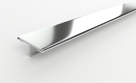 ЛС 10НСП(304).2700.001 Т-образный профиль 21,7х9,0 мм, сталь полированная AiSi 304, длина 2700 мм